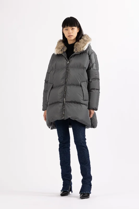 women's lightweight cargo jacket -OVERSIZED DOWN PARKA DUA