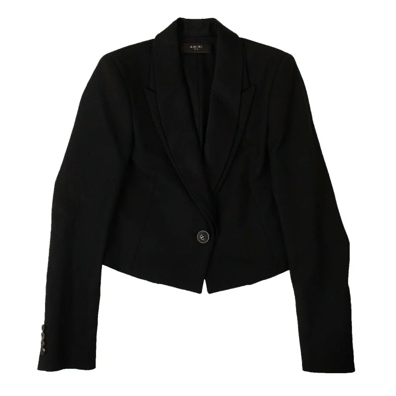 ladies' cashmere overcoat -Women's Black Double Collar Blazer