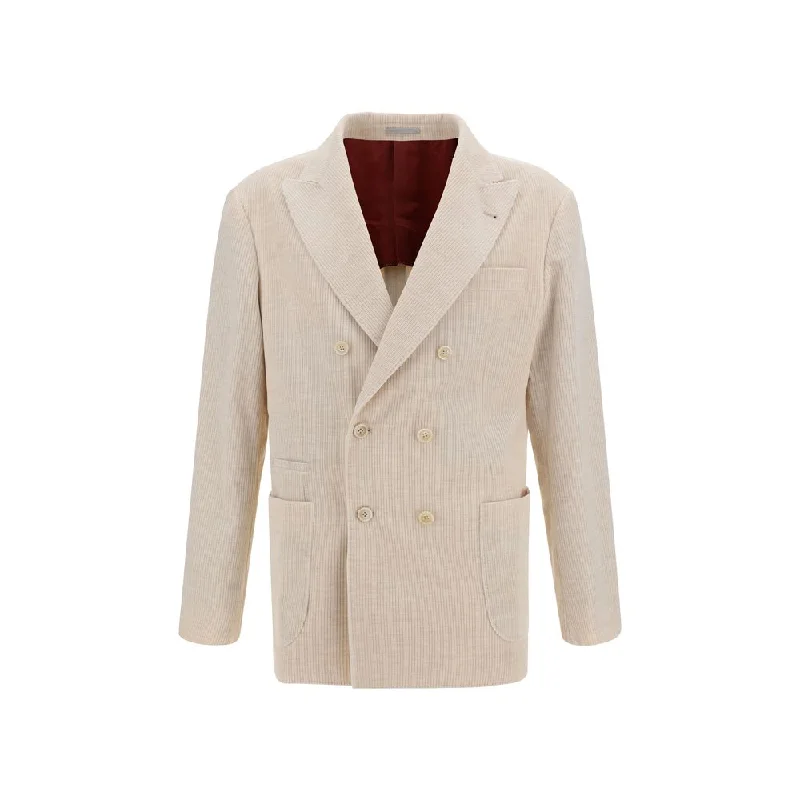 warm down coat for women -Brunello Cucinelli Blazer Men's Jacket