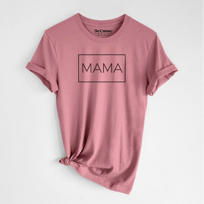 breathable workout top for women -Mama Boxed - 1 Line - Lightweight 100% Cotton Unisex Crewneck