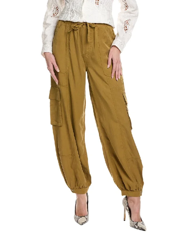 ladies' vintage-inspired denim pants -MOTHER Curbside Cargo Quickie Cinch Pant