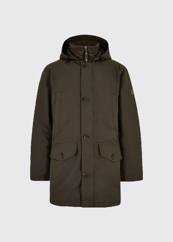 cozy oversized wrap coat for women -Urlingford Down Parka Jacket - Ivy