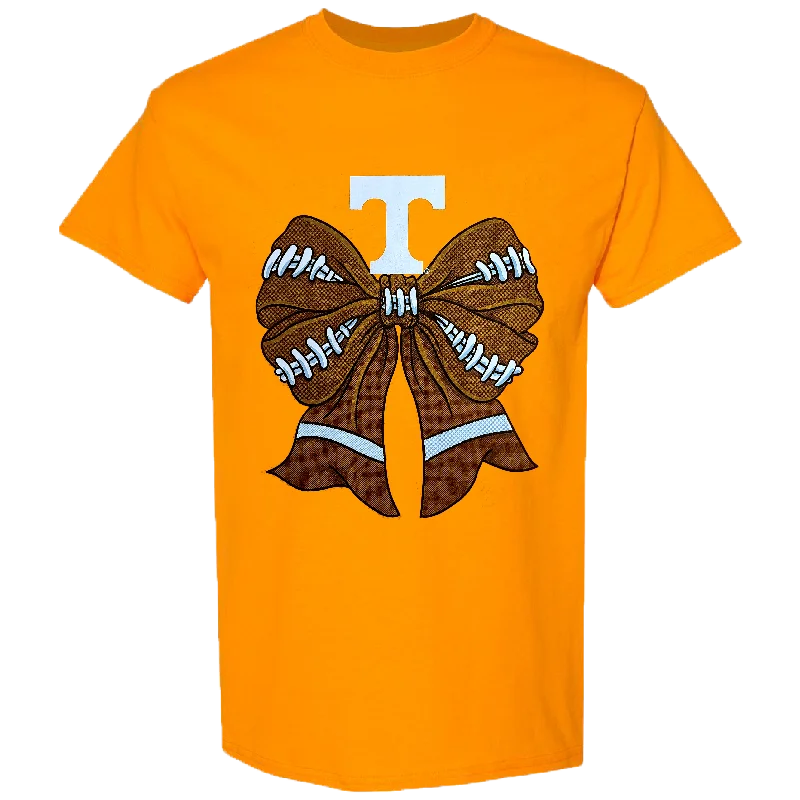 women's business casual blouse -COLLEGE- TN - 4 - TN FOOTBALL BOW - TENNESSEE ORANGE