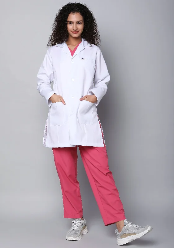 winter-ready faux shearling jacket for women -Chief Women’s Lab Coat Apron