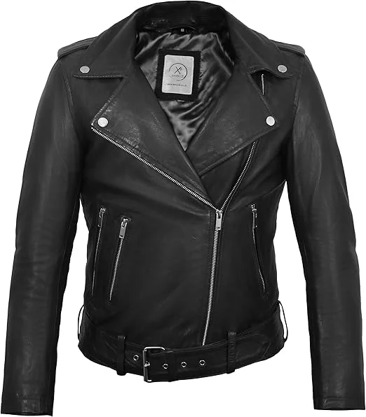 stylish fleece-lined coat for women -Geniune Leather Jacket for Women| Motorcycle Leather Jacket with Waist Belt