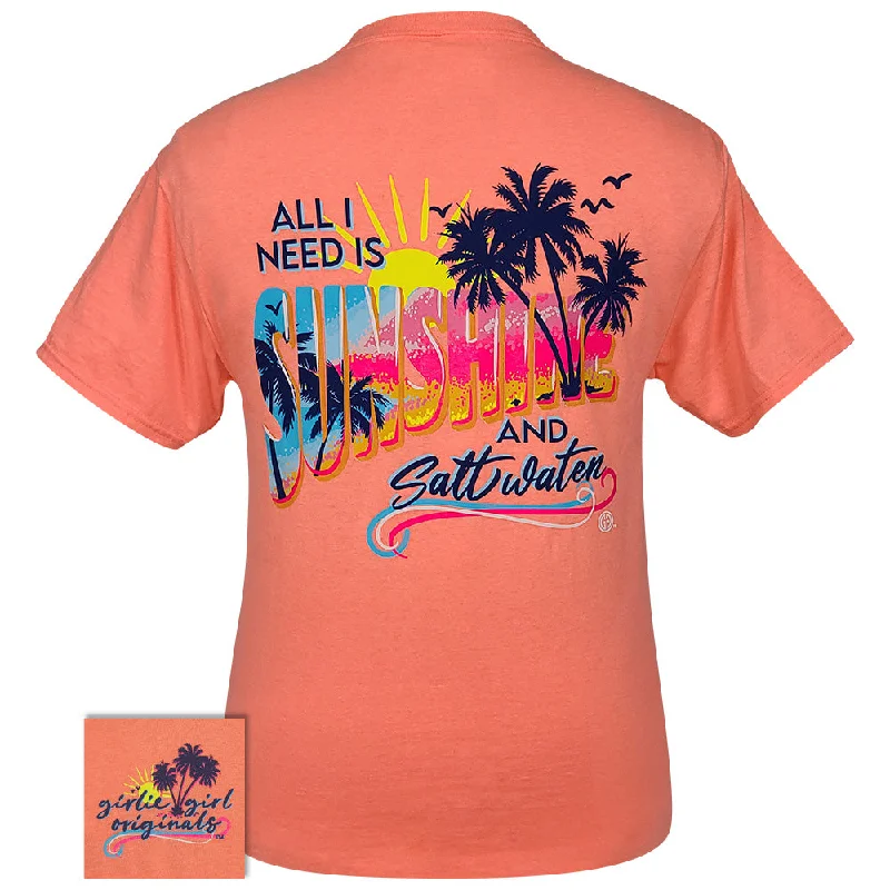 women's v-neck t-shirt -Sunshine Retro Heather  SS-2472