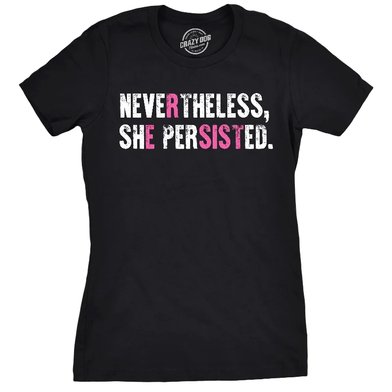 women's sleeveless pleated blouse -Resist Nevertheless She Persisted (Multicolor) Women's T Shirt