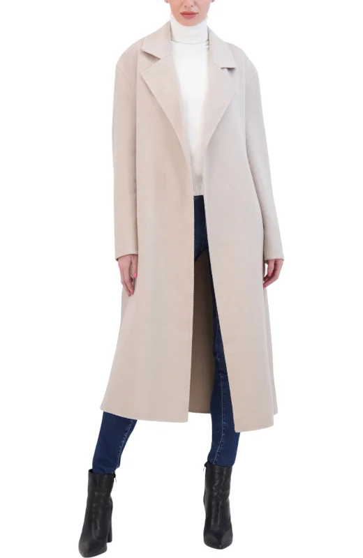 casual oversized shacket for women -Rebecca Minkkoff Women's Double Face Wrap Coat