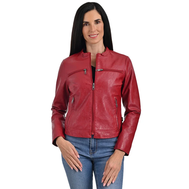 lightweight quilted jacket for women -LEE Women's Racer Jacket