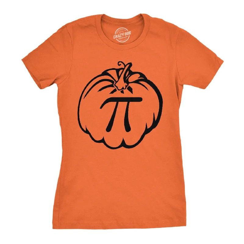 fitted ribbed blouse for women -Pumpkin Pi Women's T Shirt