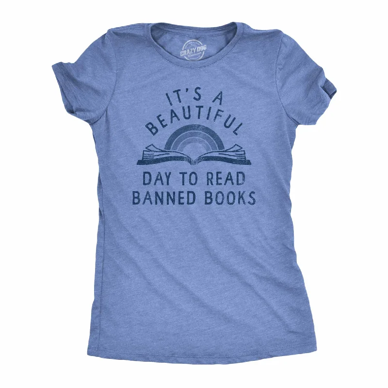 elegant lace blouse for women -Its A Beautiful Day To Read Banned Books Women's T Shirt