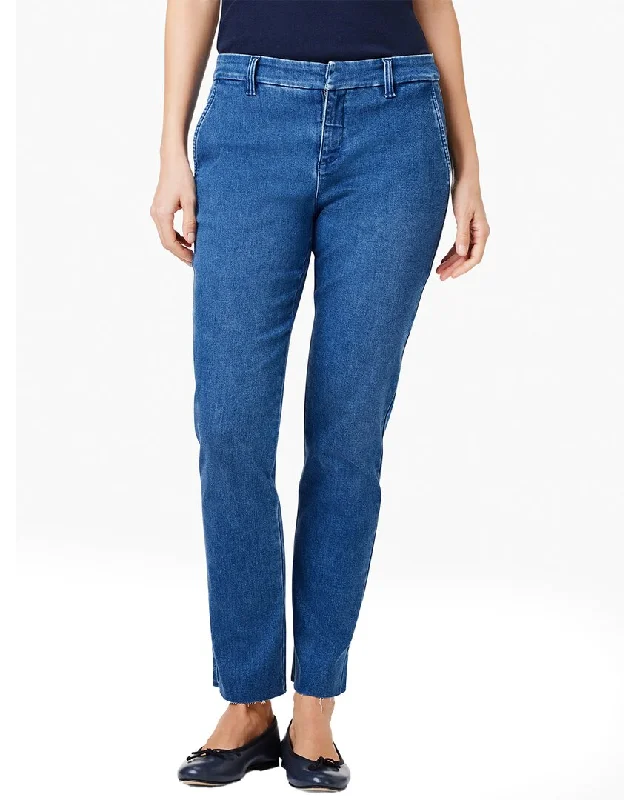 ladies' stylish flare jeans -NIC+ZOE Straight Leg Ankle Denim Trouser