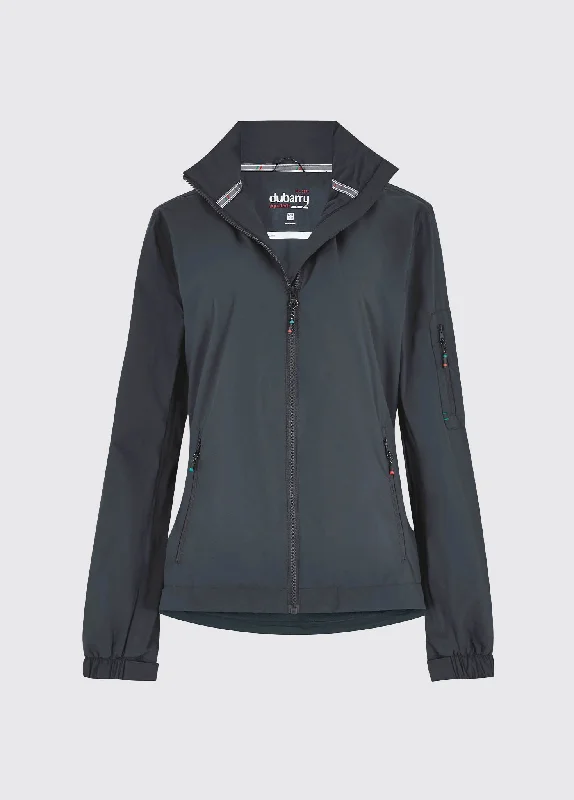 ladies' fur-lined jacket -Corfu Women's Crew Jacket - Graphite