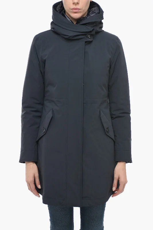 versatile casual coat for women -Woolrich MILITARY Long Parka with Inner Puffer Jacket