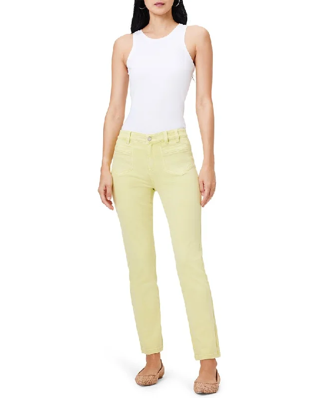 women's button-fly high-waisted jeans -NIC+ZOE Straight Pocket Jean