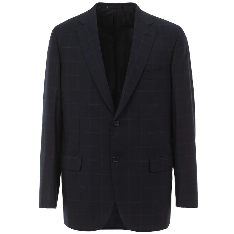 urban streetwear jacket for women -Brioni  Wool Men's Blazer