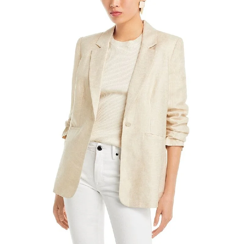 winter-ready women's parka -Cinq a Sept Women's Khloe Tumbled Woven Blazer Khaki