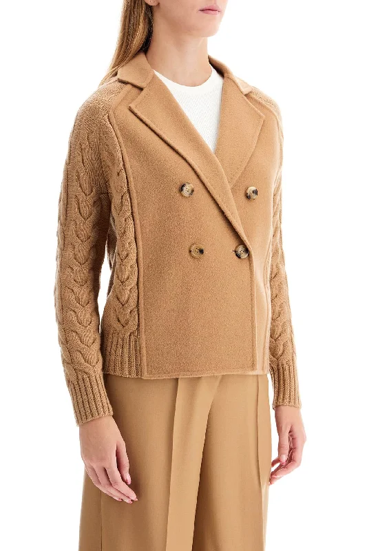 women's long trench coat -Max Mara 'micio' Double-Breasted Jacket With