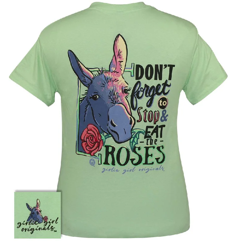 women's sporty zip-up pullover -Eat the Roses Mint Green SS-2375