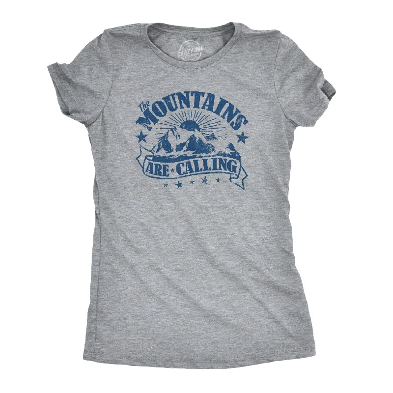 ladies' cold-shoulder top -The Mountains Are Calling Women's T Shirt