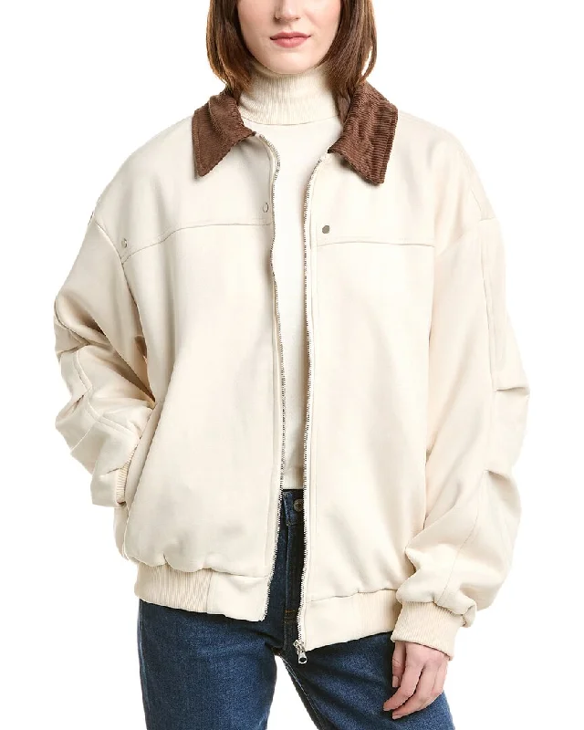 women's classic pea coat -SERENETTE Bomber Jacket