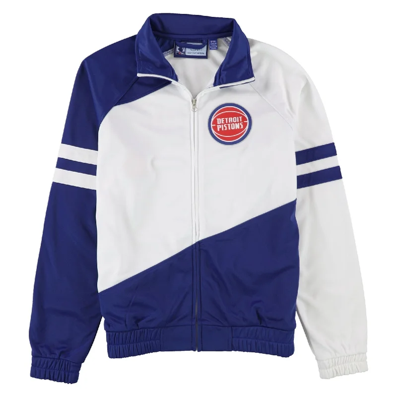 casual oversized shacket for women -G-III Sports Womens Detroit Pistons Jacket, White, Small