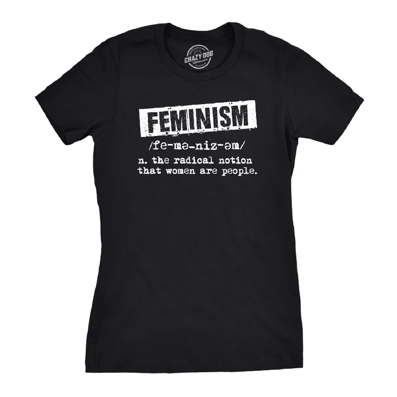 chic asymmetrical top for women -Feminist Definition Women's T Shirt