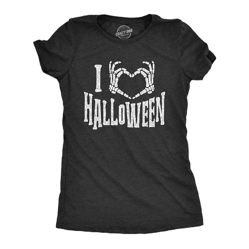 classic polo collar blouse for women -I Heart Halloween Women's T Shirt