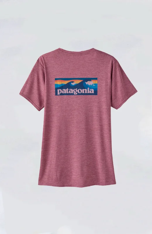 stylish ruffle blouse for women -Patagonia - Women's Cap Cool Daily Graphic Shirt - Waters