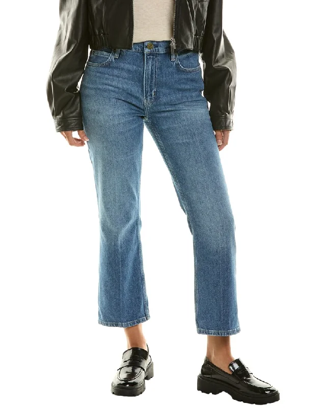 comfortable high-waisted jeans for women -FRAME Denim The 70s Crop High-Rise Bernadette Bootcut Jean