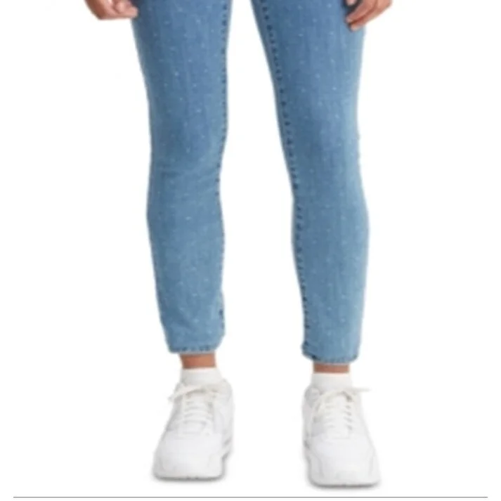 women's skinny ankle-length jeans -Levi's Women's 311 Shaping Skinny Polka Dot Jeans Blue Size 24X30