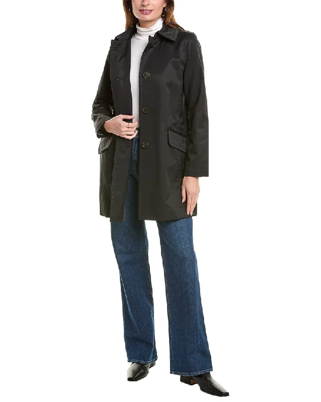 lightweight packable jacket for women -Brooks Brothers Car Coat