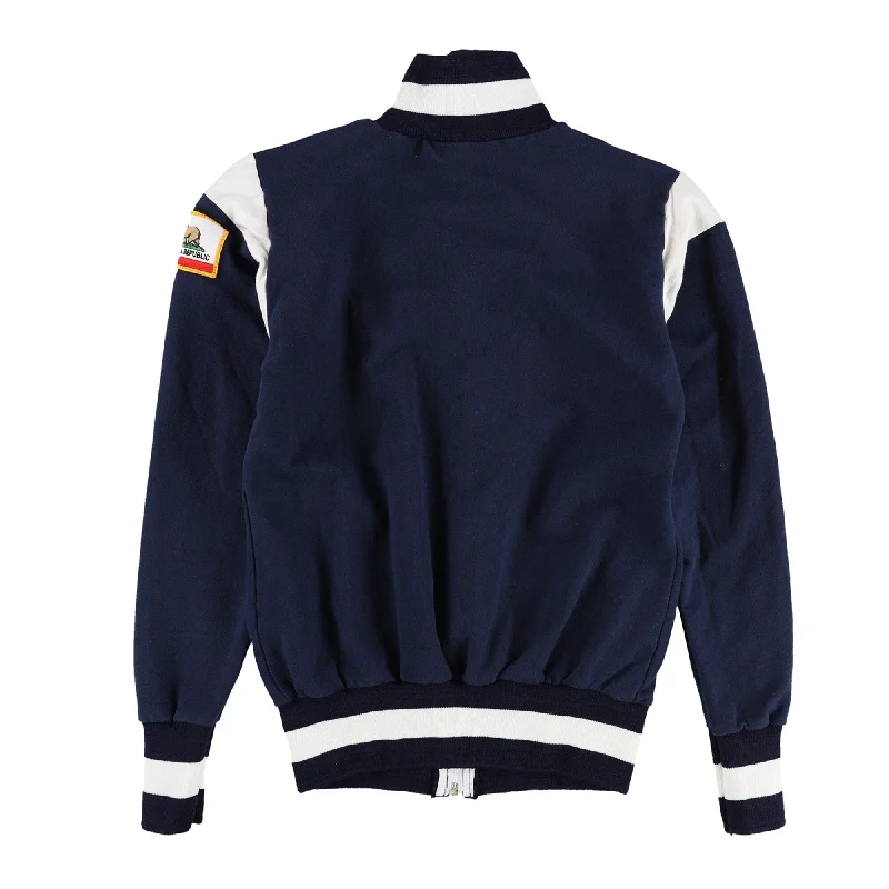 women's double-breasted coat -Tags Weekly Womens 2010 Tour Of California Varsity Jacket, Blue, Small